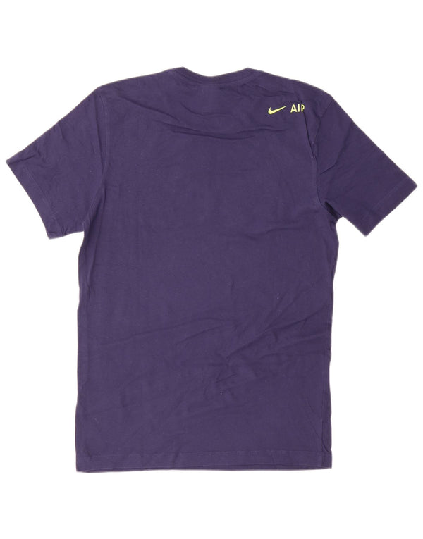 T-shirt grafica da uomo Nike Top Small in cotone blu navy