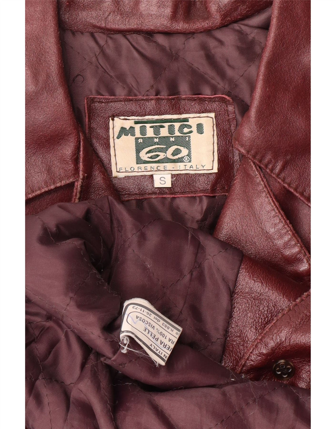 Giacca in pelle da donna UK 10 piccola in pelle marrone