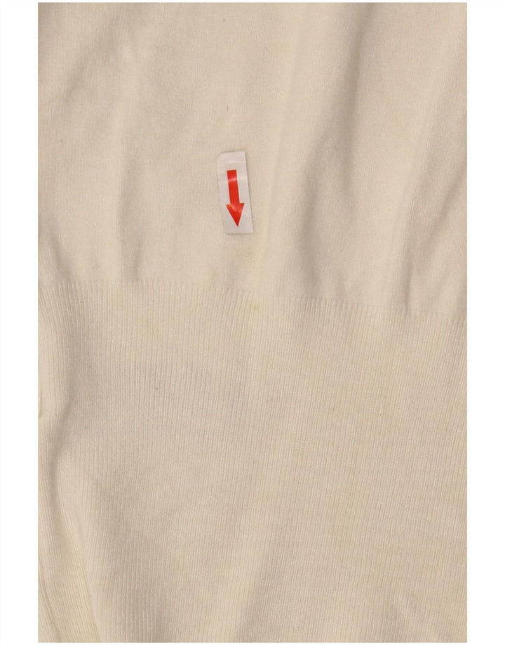 Maglione maglione con scollo a barca da donna Marks & Spencer UK 12 medio bianco sporco