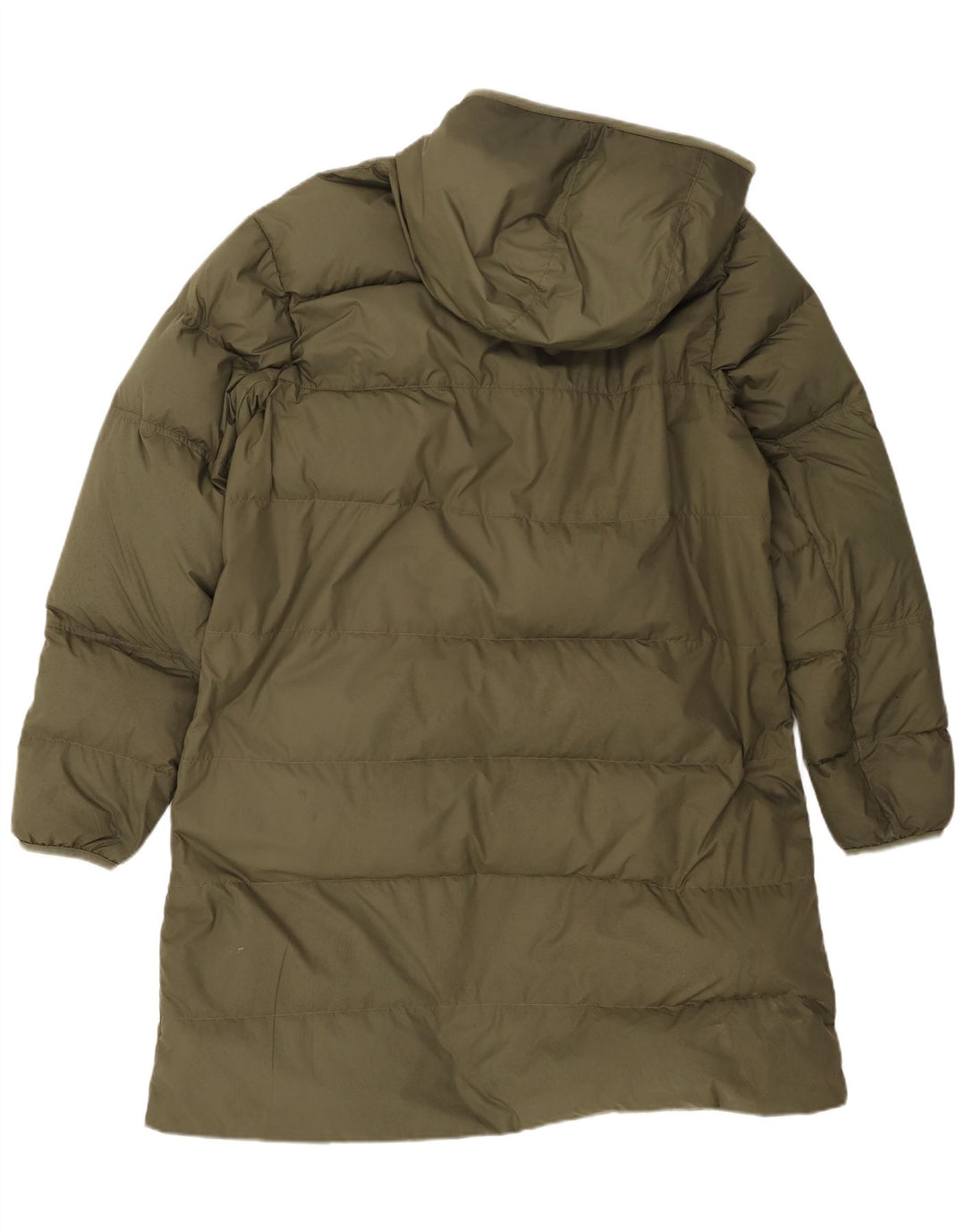 Cappotto imbottito con cappuccio Nike da uomo UK 40 grande poliestere kaki