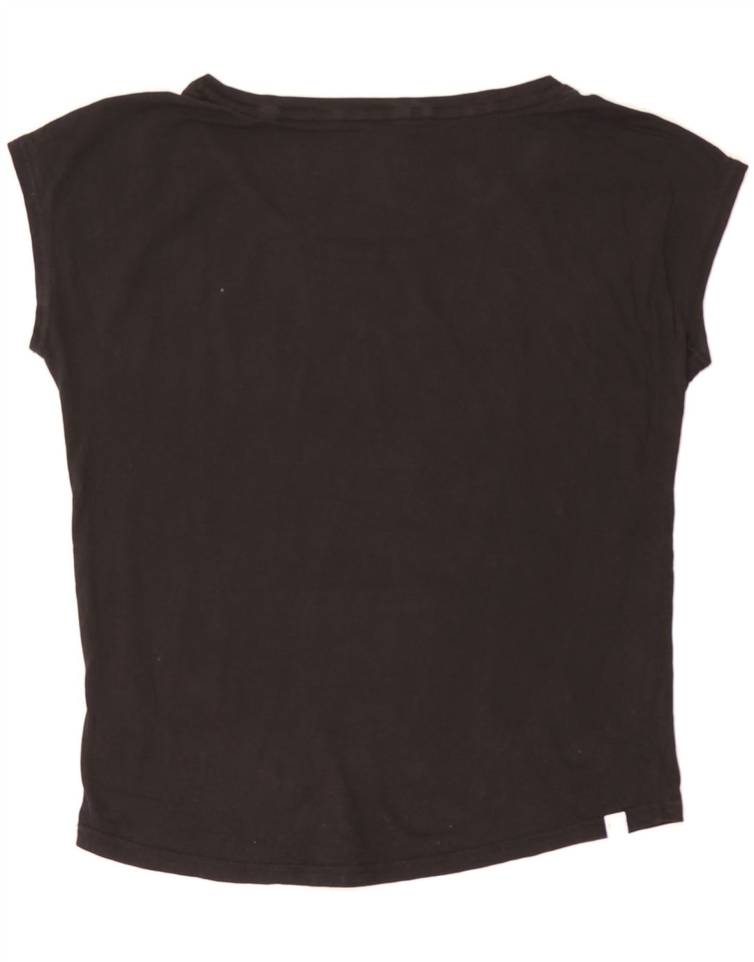 PUMA Womens Graphic T-Shirt Top UK 12 Medium  Black Cotton Vintage Puma and Second-Hand Puma from Messina Hembry 