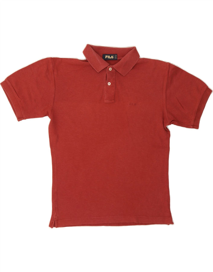 FILA Mens Polo Shirt IT 44 XS Red Cotton Vintage Fila and Second-Hand Fila from Messina Hembry 