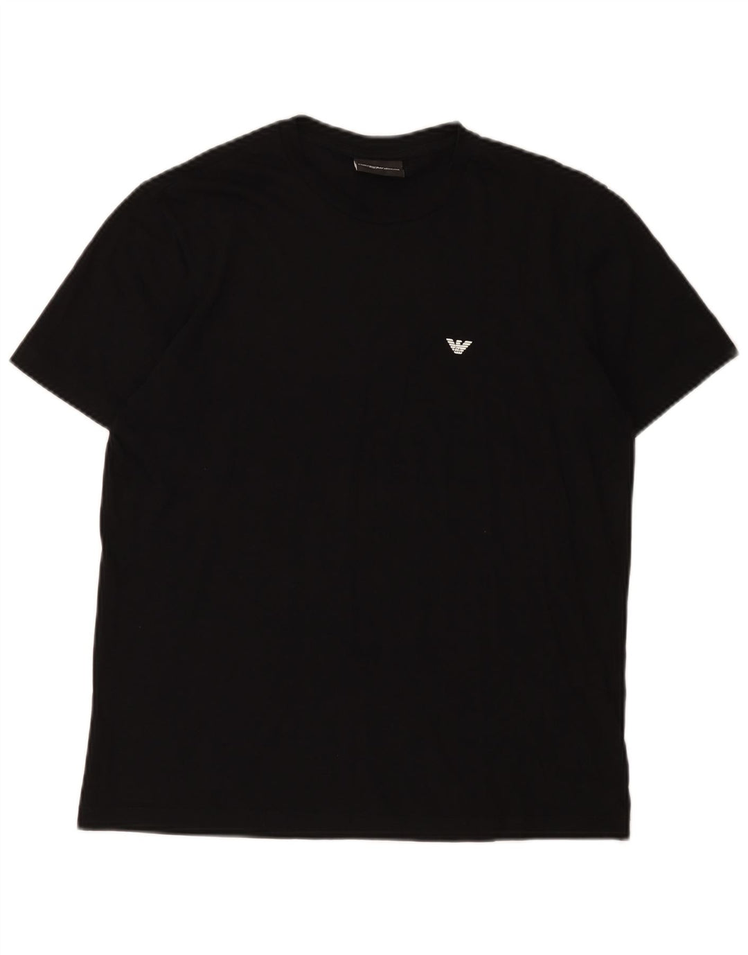 T-shirt da uomo Emporio Armani Top in cotone nero medio