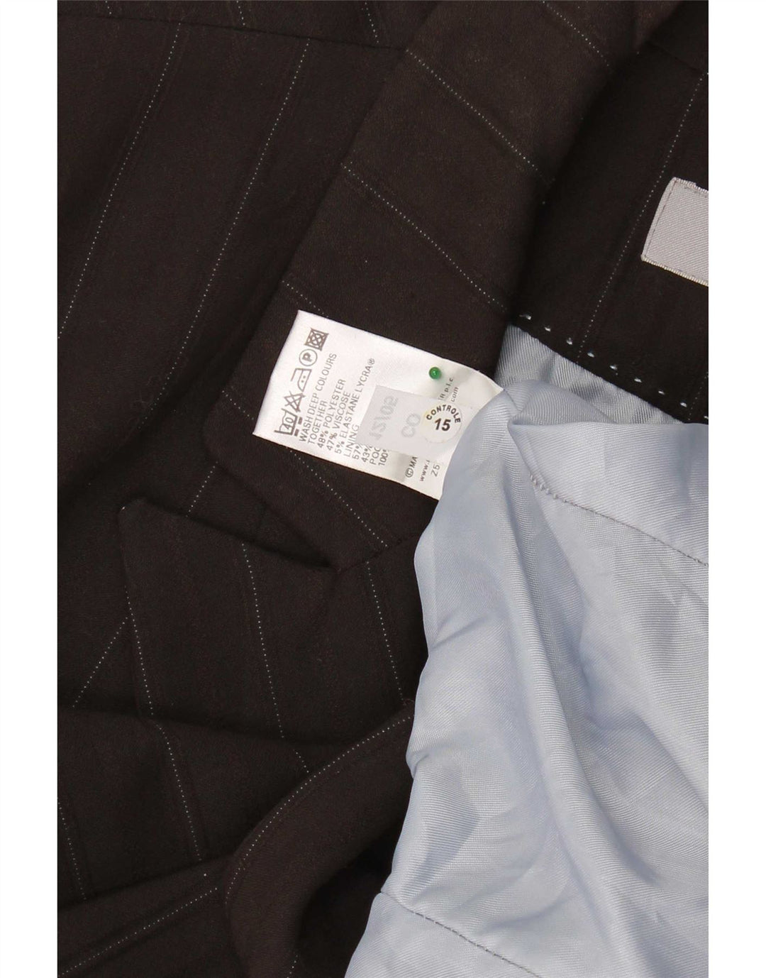 Cappotto da donna Marks & Spencer UK 20 2XL Poliestere gessato marrone