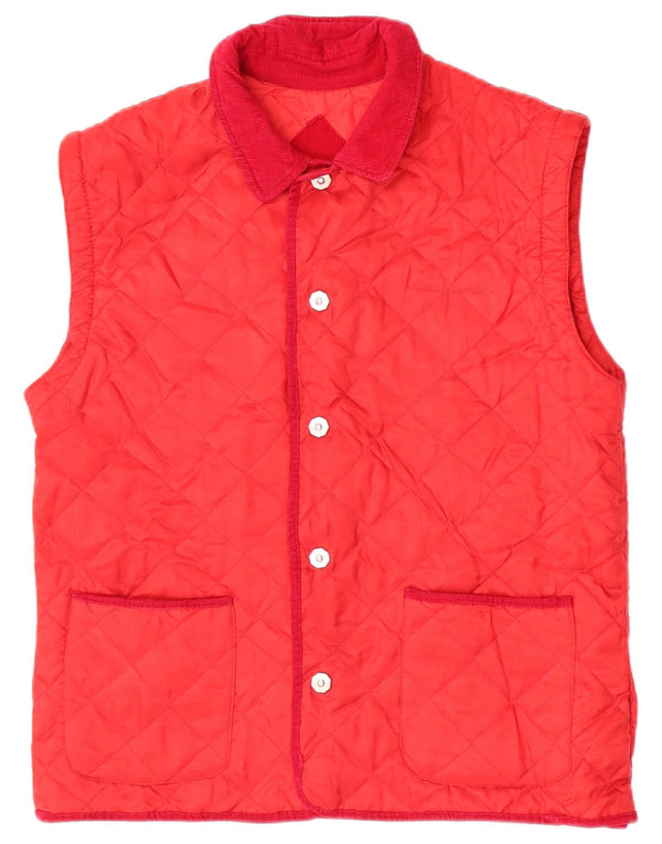 Gilet trapuntato da uomo Rica Lewis UK 36 piccolo nylon rosso