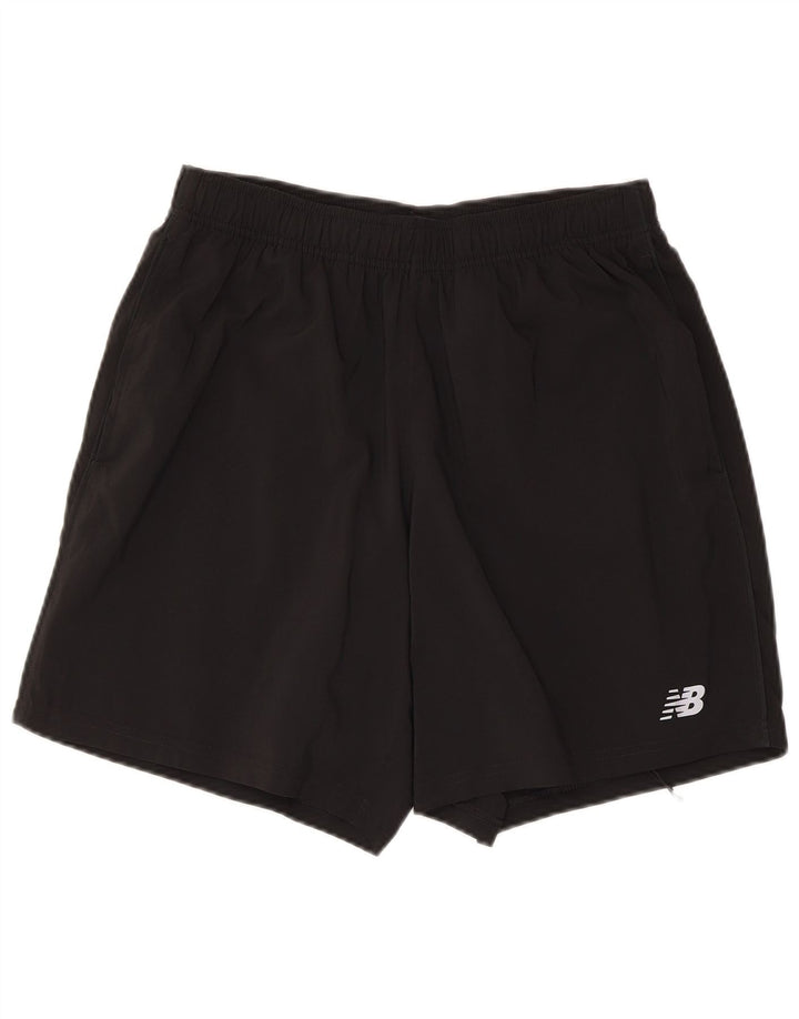 Pantaloncini sportivi da uomo New Balance medio nero in poliestere
