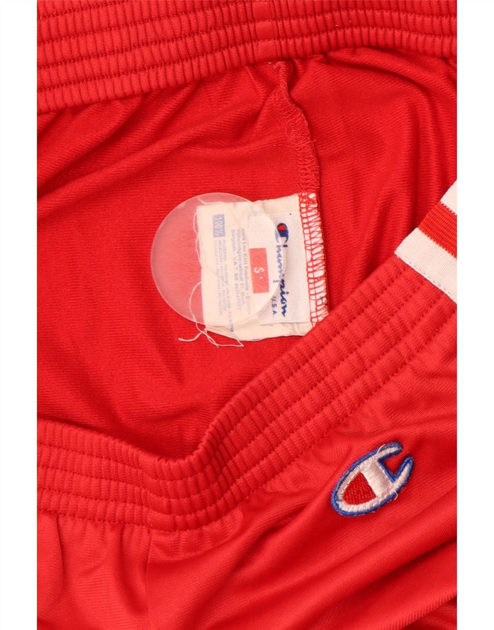 Pantaloni da tuta da uomo Champion piccoli in poliestere rosso