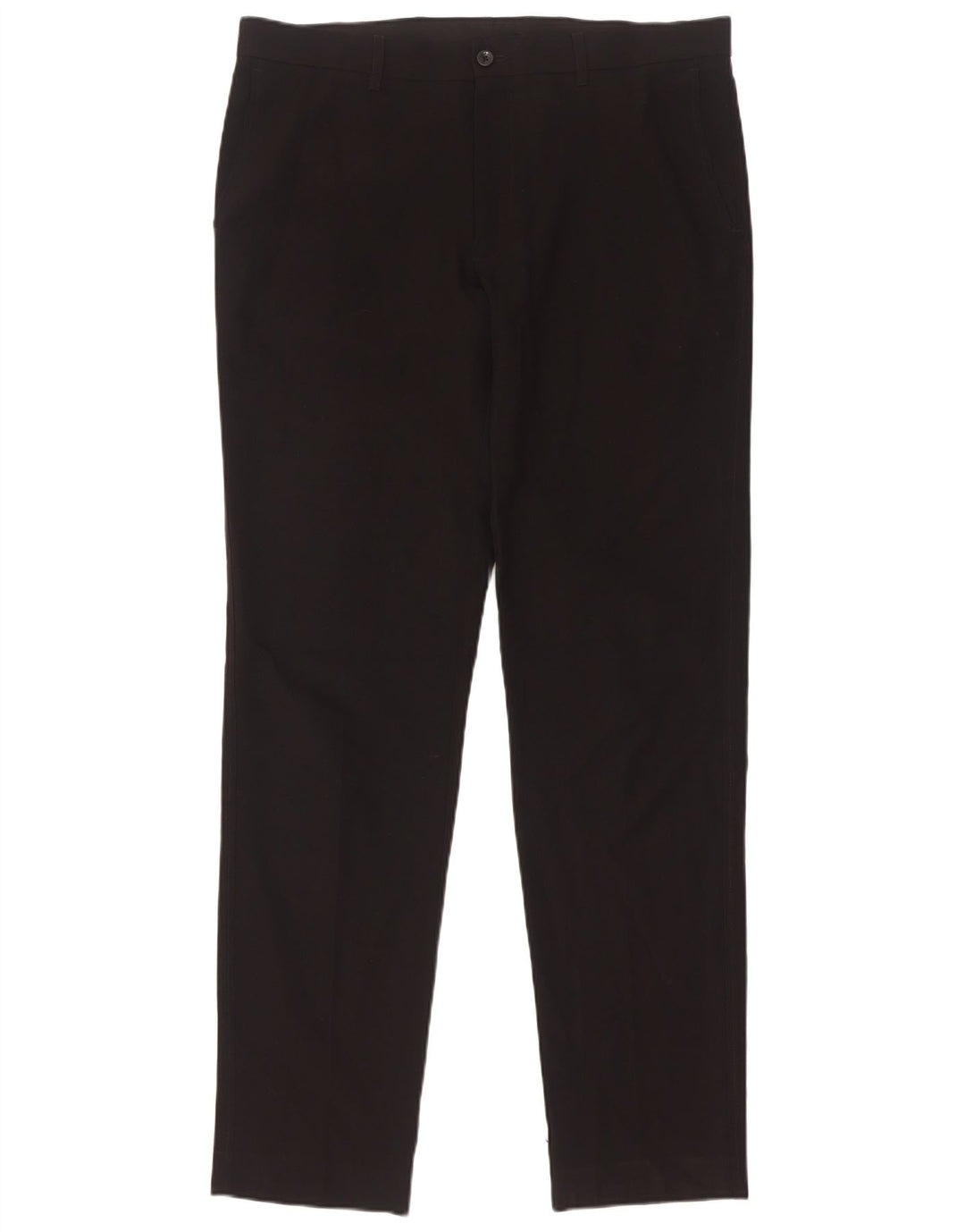 Pantaloni chino slim da uomo Marks & Spencer W34 L33 poliestere nero