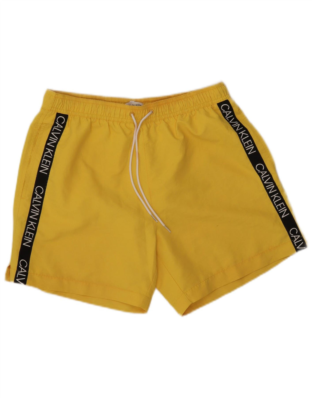 CALVIN KLEIN Pantaloncini da bagno grafici da uomo color block giallo medio