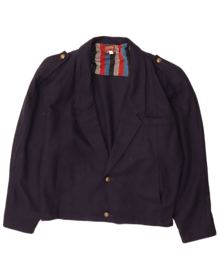 GB.PEDRINI Giacca Blazer 2 Bottoni Uomo IT52 XL Blu Navy Lana