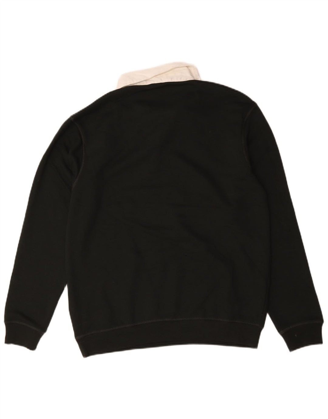 Felpa Zara da uomo con collo alto, maglione piccolo in cotone nero