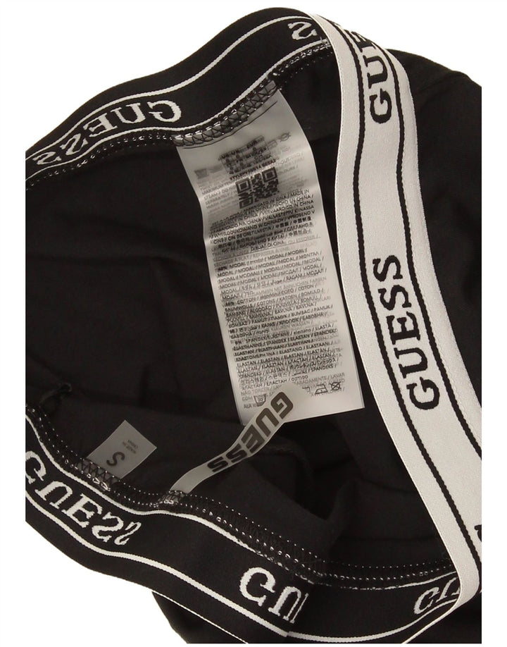 Guess Leggings Capri da donna UK 10 Small Nero Modal