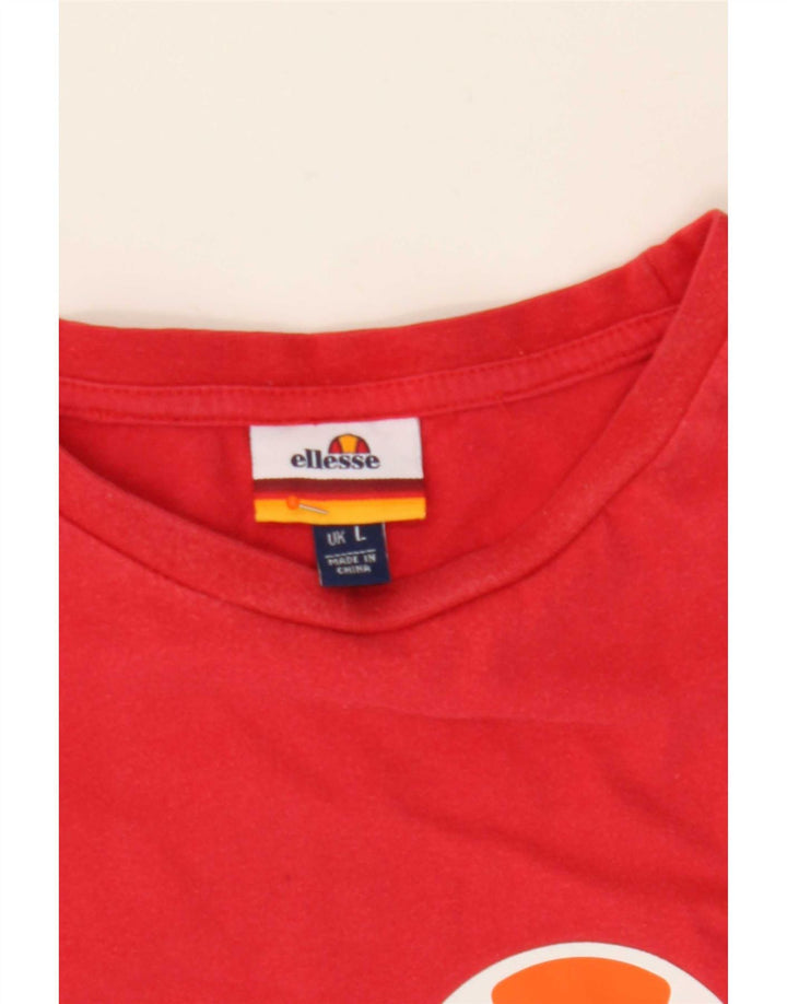T-shirt grafica da uomo Ellesse grande rossa