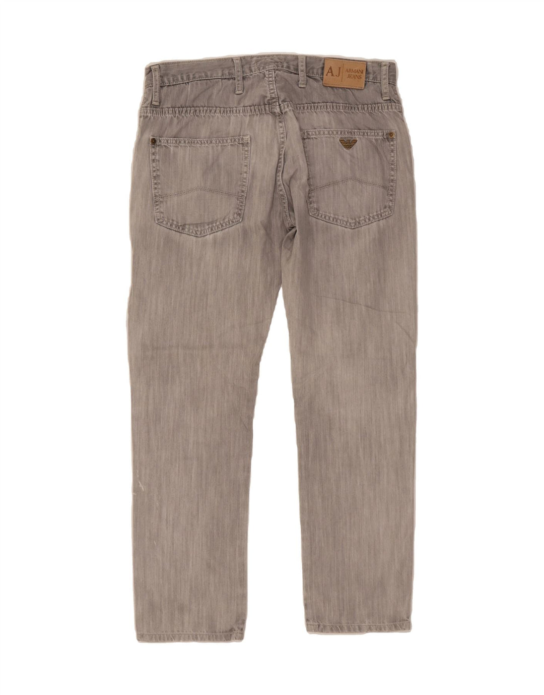 ARMANI Womens Straight Jeans W32 L28 Grey Cotton Vintage Armani and Second-Hand Armani from Messina Hembry 