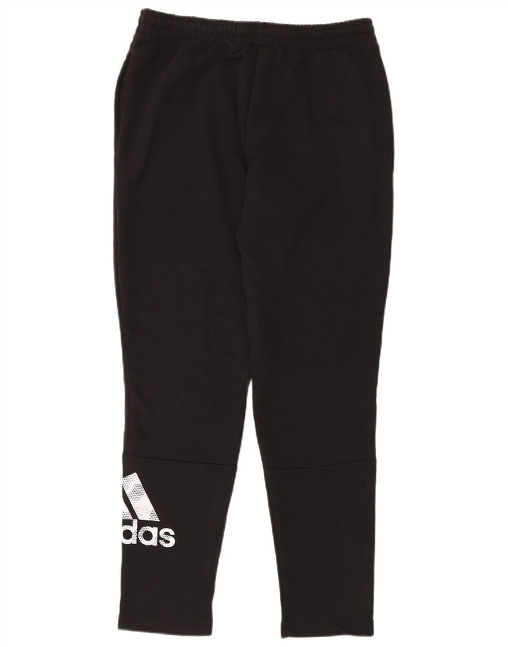 Pantaloni da tuta con grafica ADIDAS da uomo grandi in cotone nero