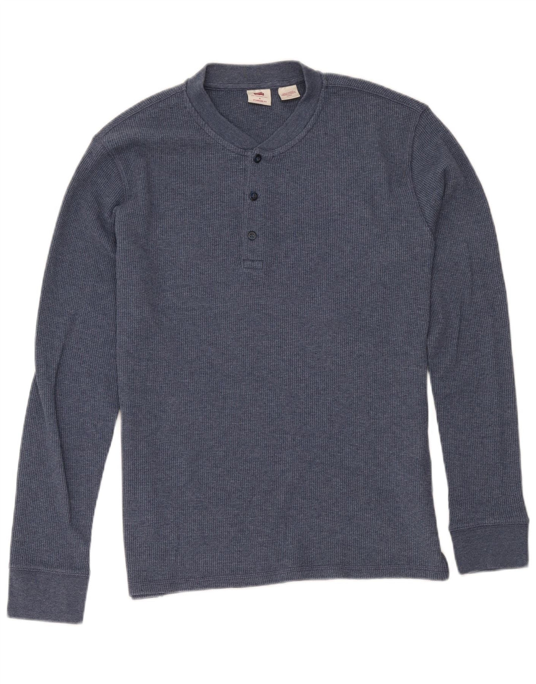 Levi's Maglia da uomo con vestibilità standard, manica lunga, cotone blu navy medio