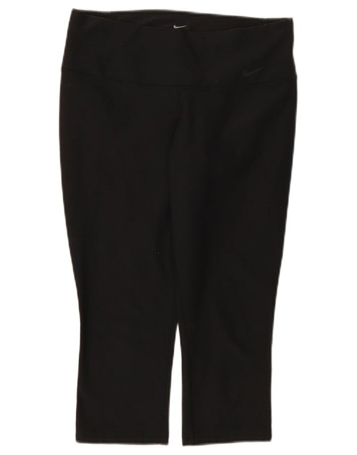 Leggings Nike Dri Fit Capri da donna UK 8 Small poliestere nero