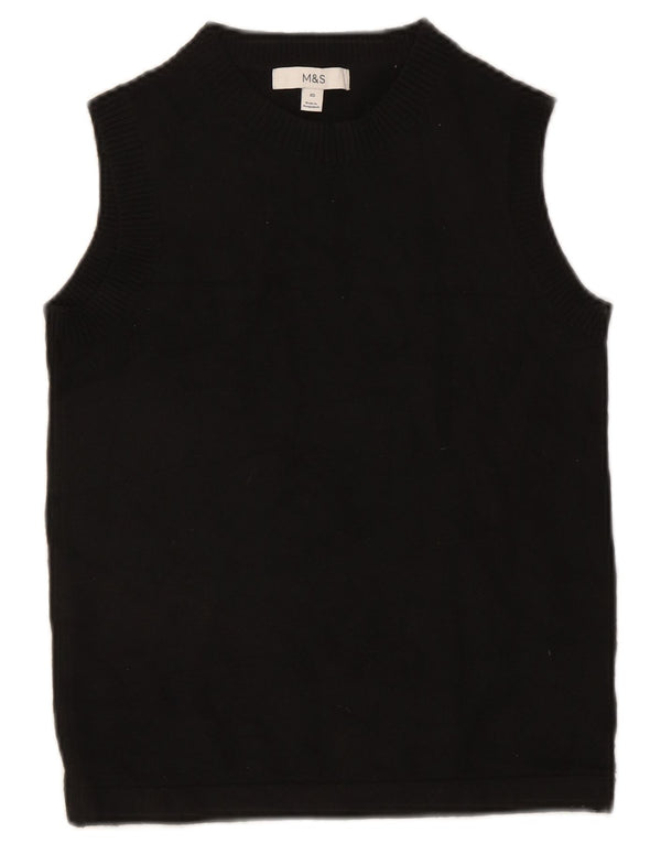 Canotta da donna Marks & Spencer UK 6 XS poliestere nero