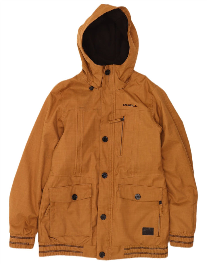 Giubbotto bomber con cappuccio da uomo O'Neill UK 38 Poliestere a righe marrone medio