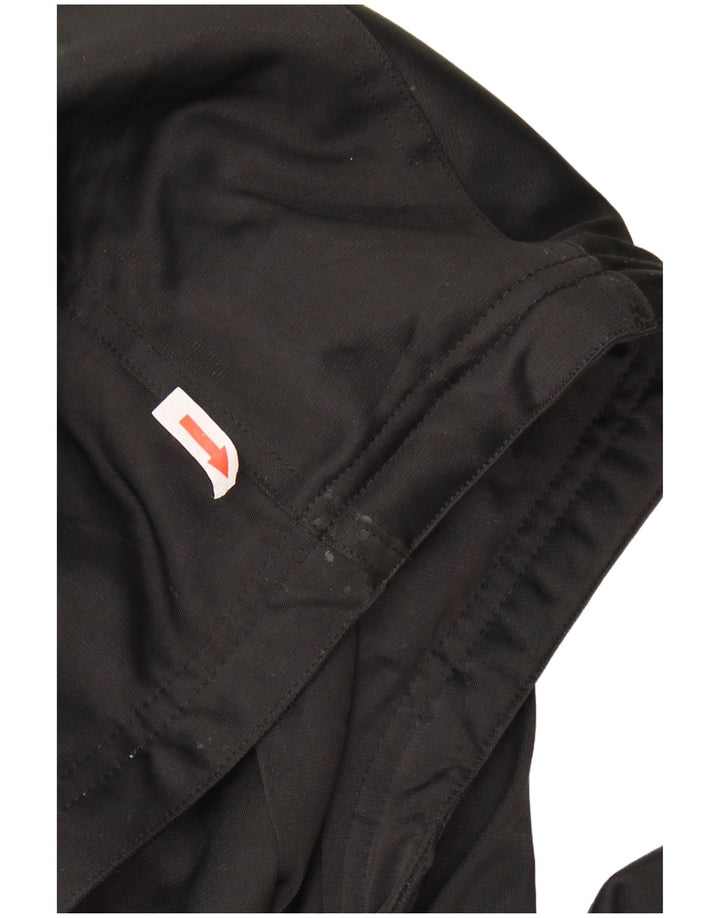 ADIDAS Giacca da ginnastica oversize con cappuccio da donna UK 14 Large Nera