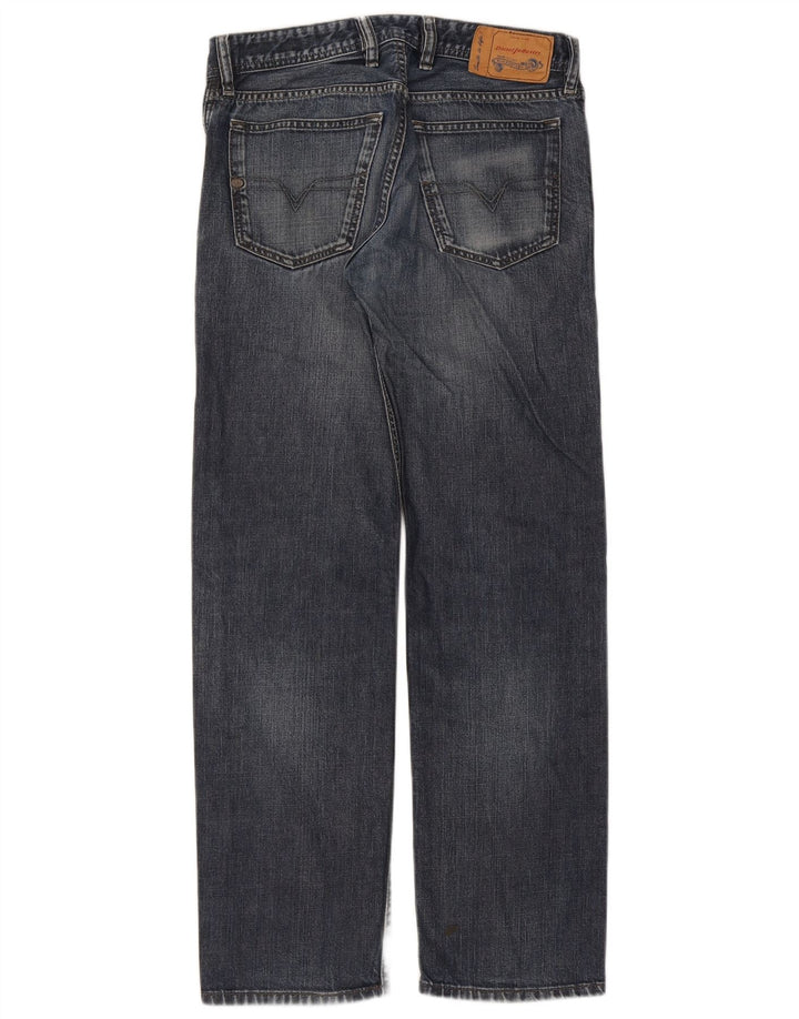 Diesel Jeans dritti regolari Waykee da uomo W29 L32 in cotone blu