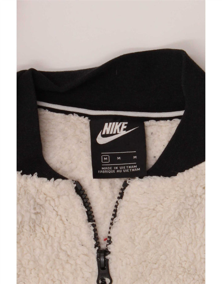 Giacca in pile Nike da donna UK 14 Poliestere color block marrone medio