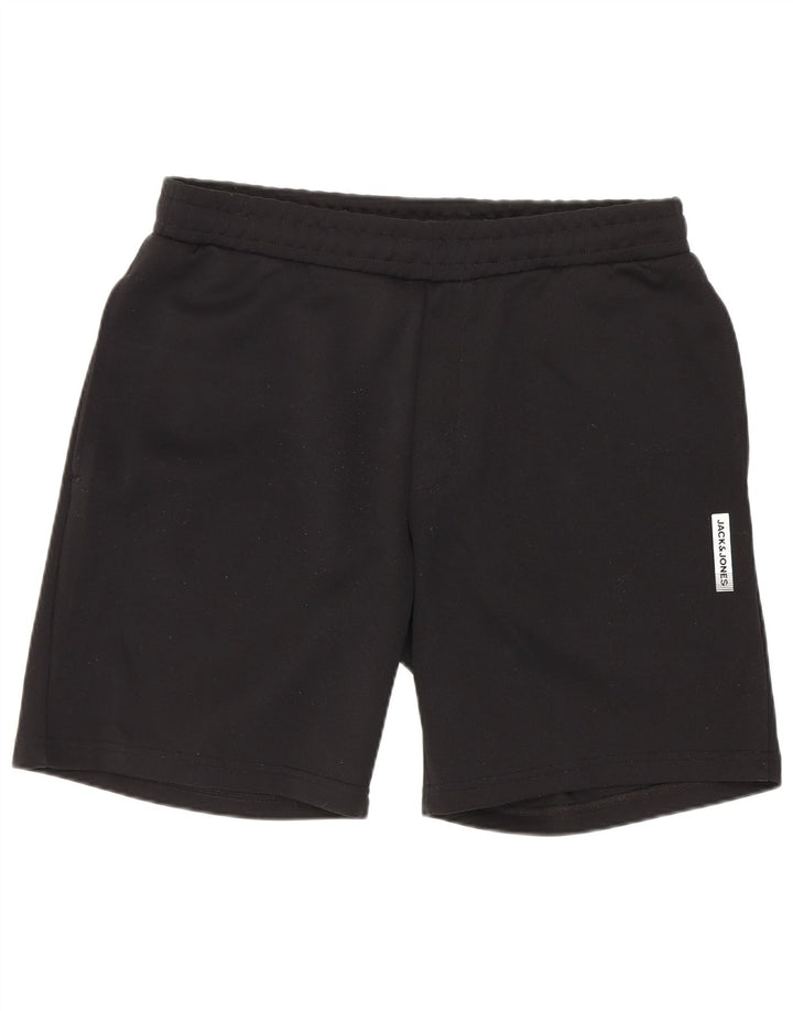 Pantaloncini sportivi regolari da uomo Jack & Jones, poliestere nero medio