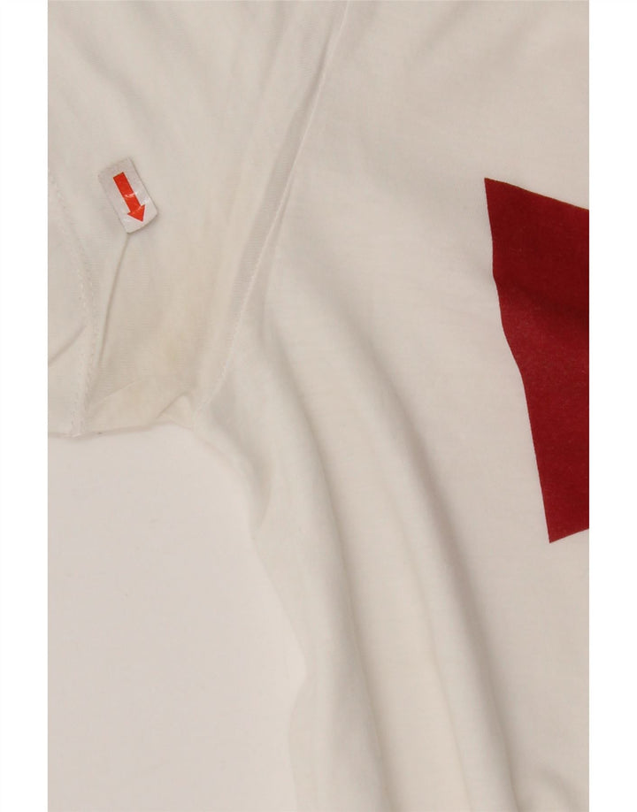 T-shirt grafica da donna LEVI'S Top UK 10 piccola bianca