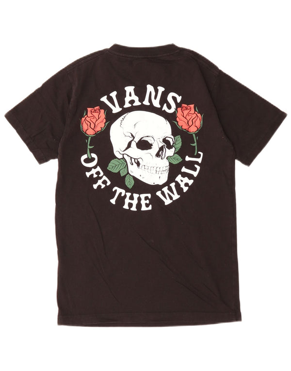 T-shirt grafica da donna Vans Top UK 6 XS cotone nero