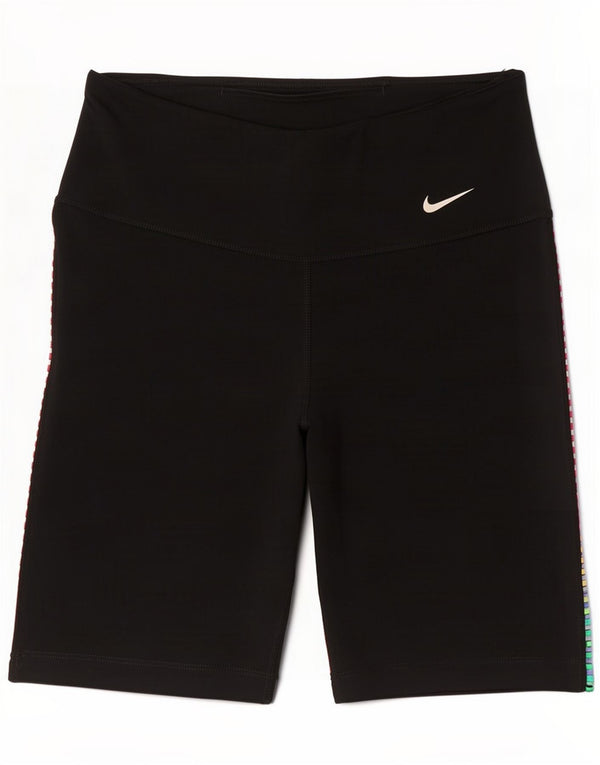 Pantaloncini sportivi Nike da donna Dri Fit UK 10 piccoli poliestere nero