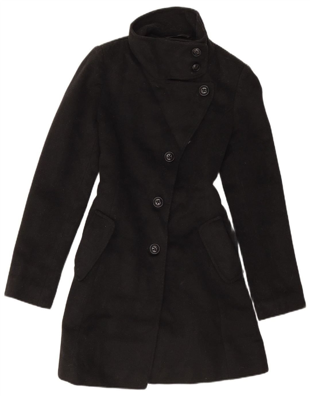 Soprabito oversize da donna Dkny US 2 XS in lana nera