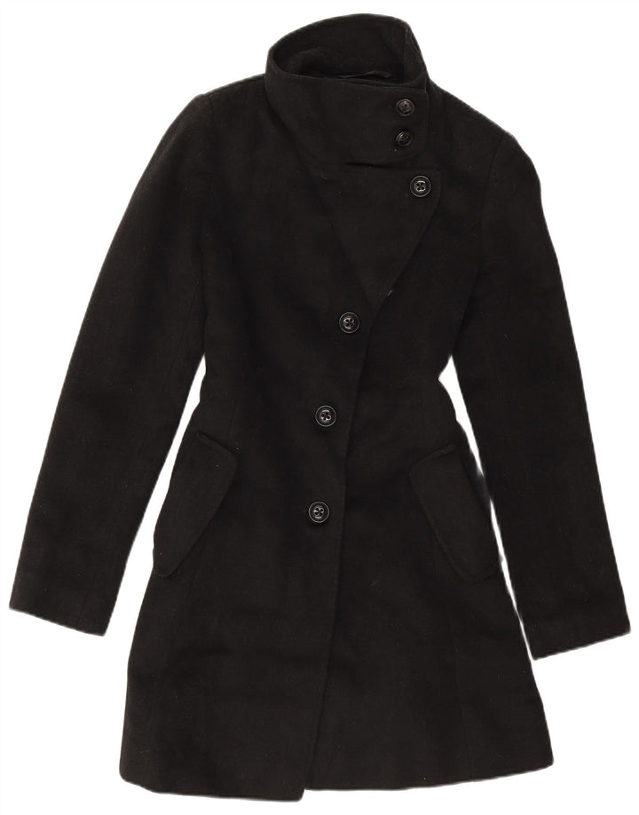 Soprabito oversize da donna Dkny US 2 XS in lana nera