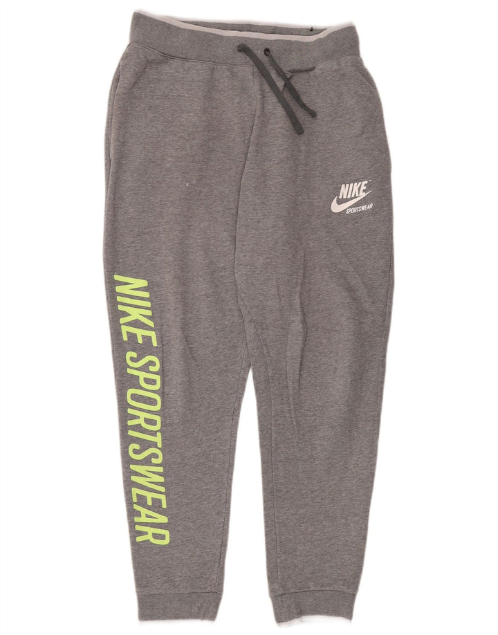 Pantaloni da tuta grafica da uomo Adidas Joggers in cotone grigio medio