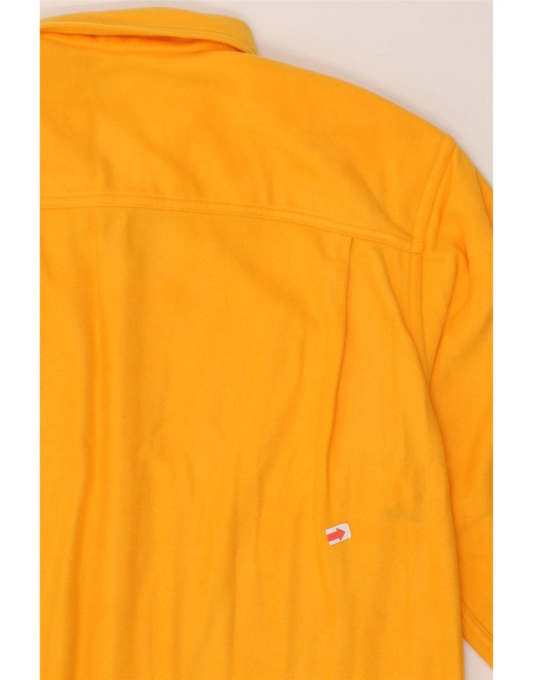 LANDS END Mens Shirt Size 15 15 1/2 Medium Yellow Polyester Vintage Lands End and Second-Hand Lands End from Messina Hembry 