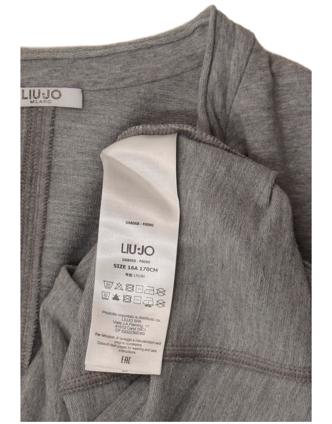Giacca Blazer 1 Bottone Bambina Liu Jo 15-16 Anni Cotone Grigio