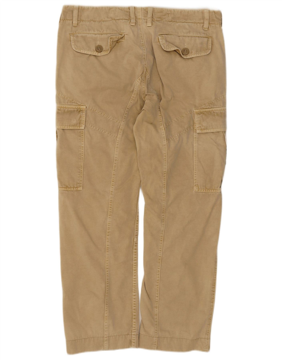 Pantaloni cargo dritti da uomo Marlboro Classics W33 L28 in cotone beige