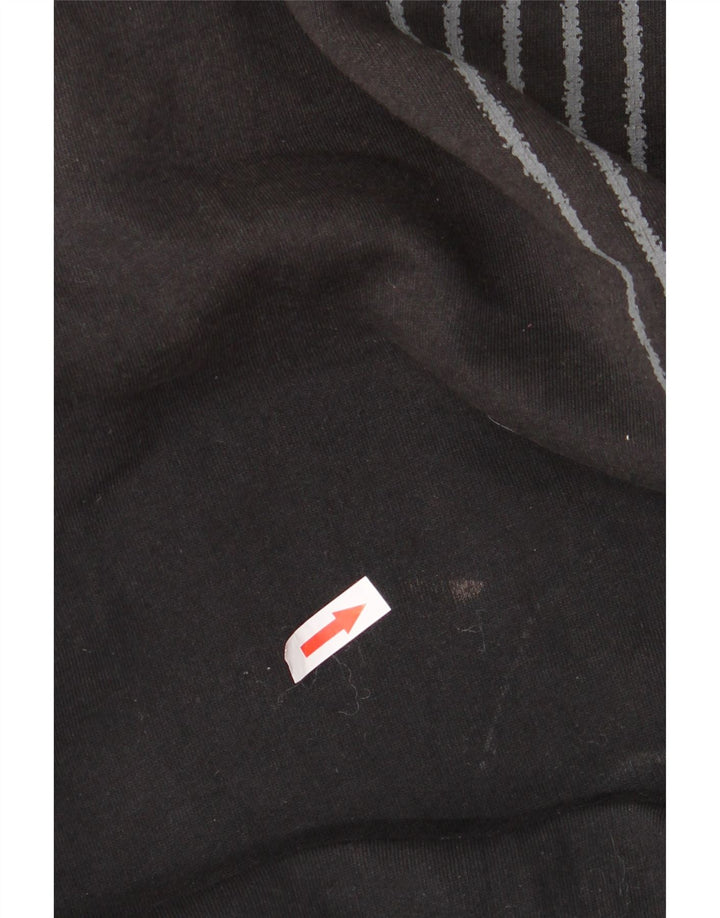 Felpa con cappuccio da uomo Lotto UK 38/40 Poliestere color block medio nero