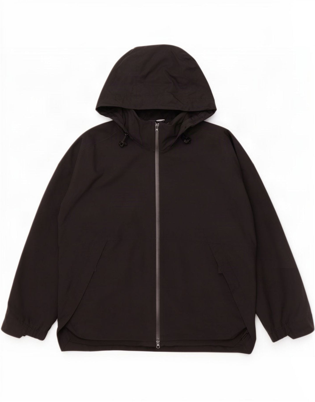 Giacca da ginnastica da uomo con cappuccio Adidas grande in poliestere nero