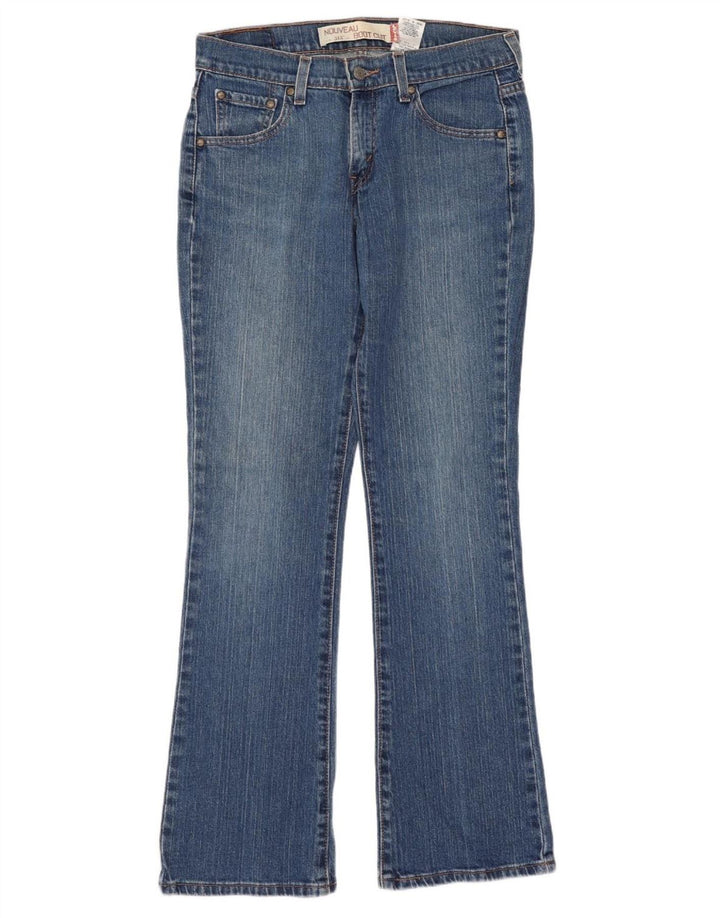 LEVI'S Donna 515 Nouveau Bootcut Jeans US 4 Small W30 L31 Cotone Blu