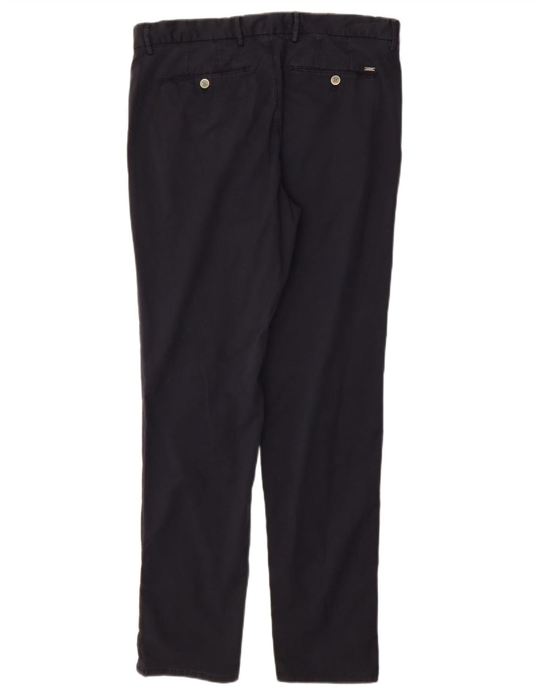 MASSIMO DUTTI Pantaloni chino slim fit da uomo EU 44 Large W34 L32 Blu navy