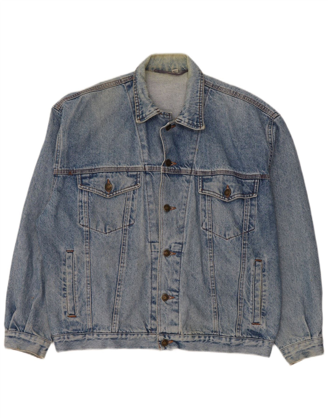 Giacca di jeans vintage da uomo UK 38 cotone blu medio