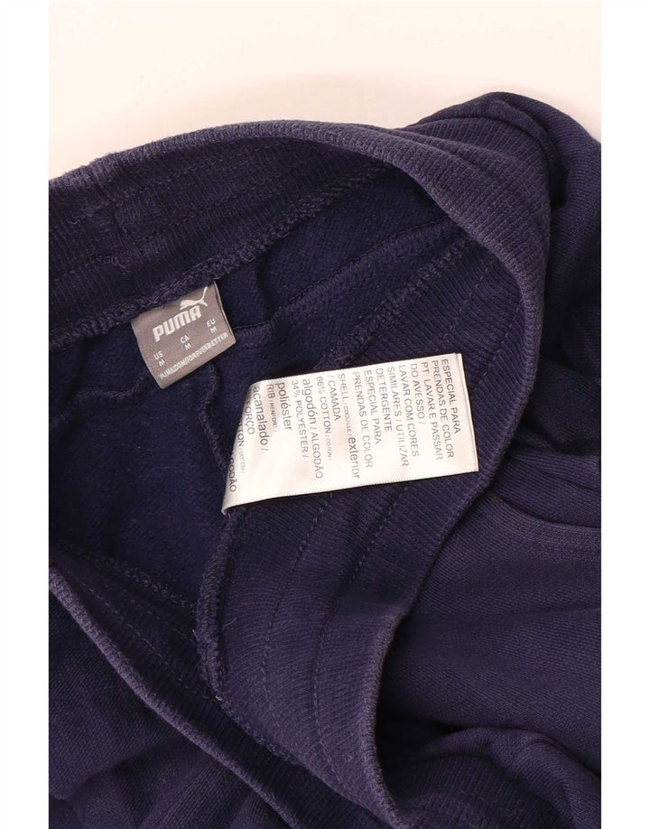 Pantaloni da tuta da uomo Puma Joggers medi in cotone blu navy