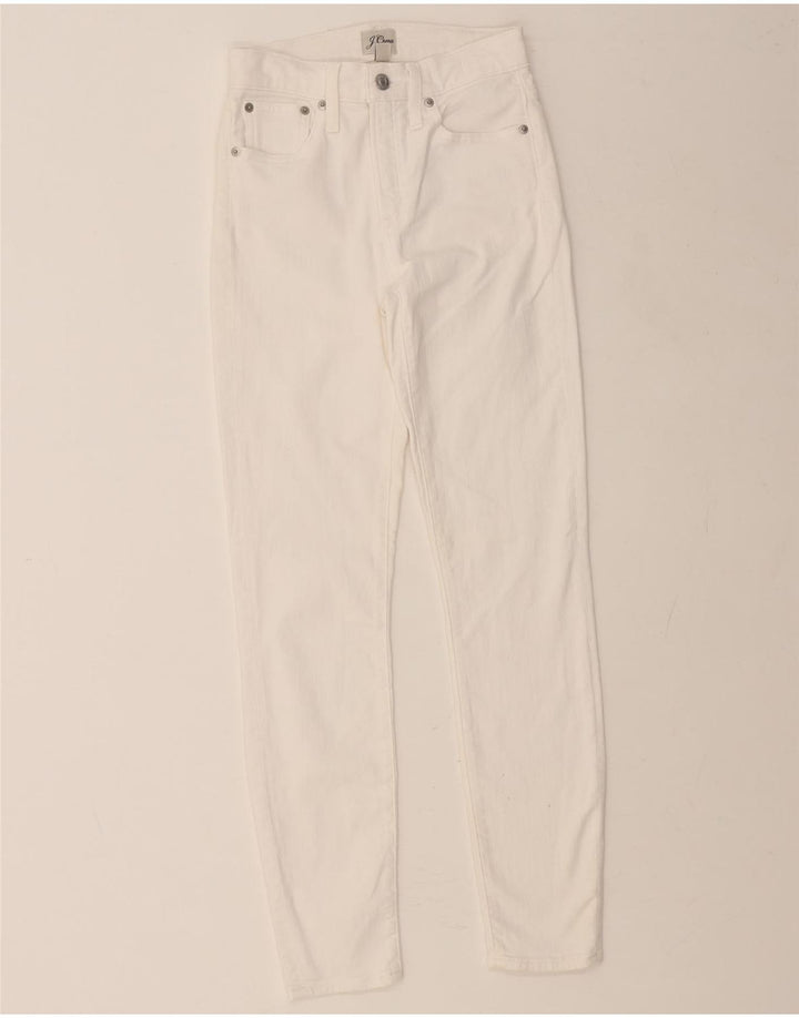 J. CREW Womens Slim Jeans W25 L28 White Cotton Vintage J. Crew and Second-Hand J. Crew from Messina Hembry 