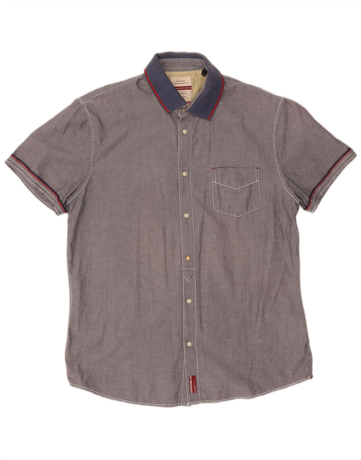 Camicia Trussardi Uomo Manica Corta XL Grigia