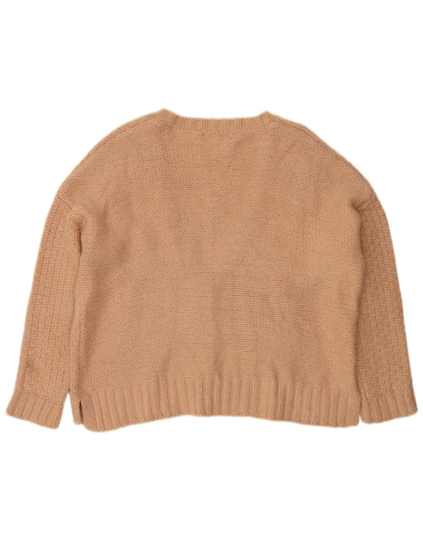 Maglione cardigan oversize da donna Marks & Spencer UK 18 XL Acrilico beige