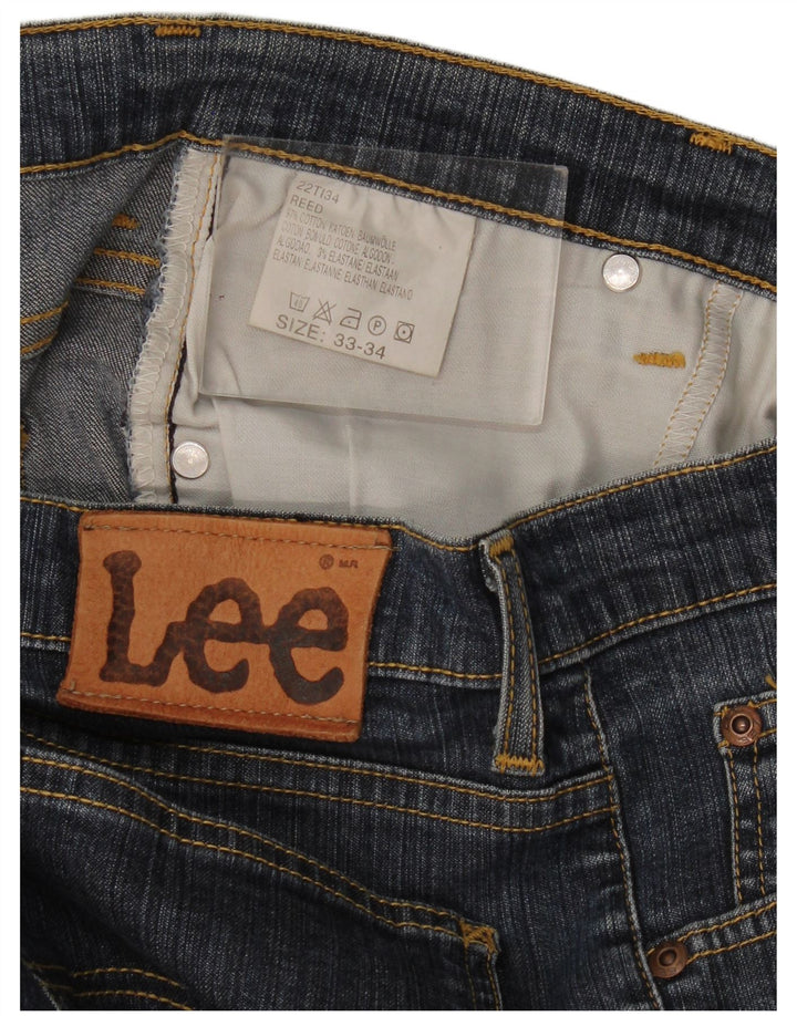 Jeans Bootcut da donna Lee W33 L29 cotone blu navy