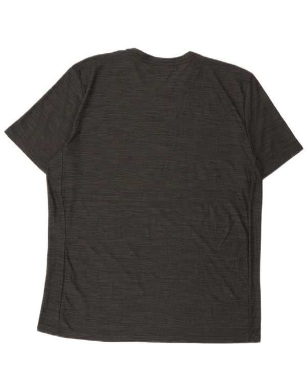 T-shirt Nike Dri Fit da uomo, grande, in poliestere chiazzato grigio