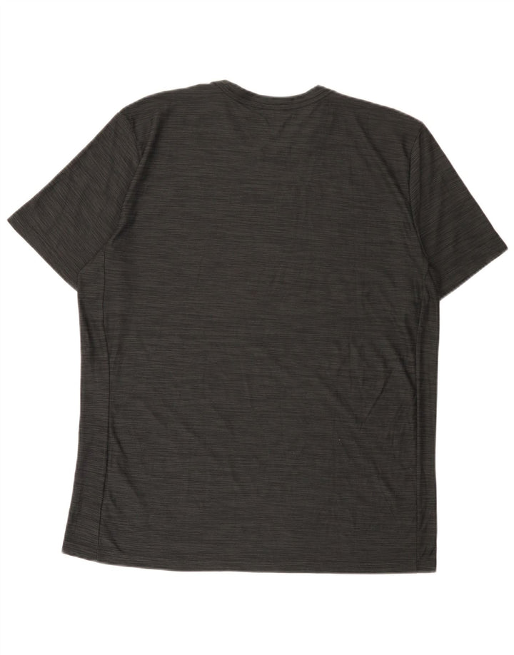 T-shirt Nike Dri Fit da uomo, grande, in poliestere chiazzato grigio