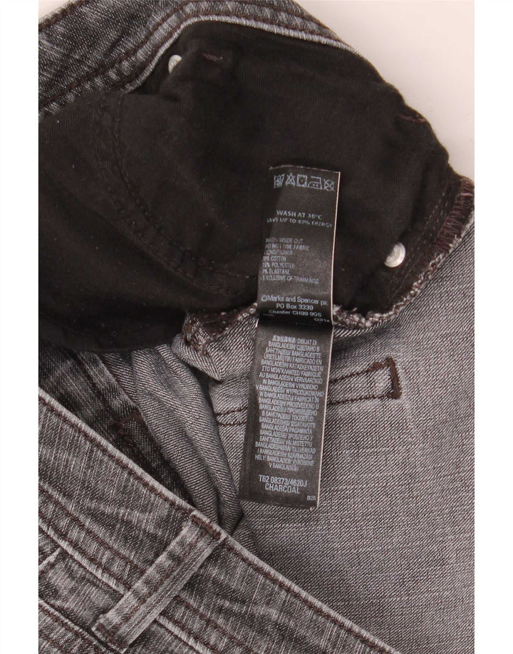 Jeans Bootcut da donna Marks & Spencer UK 12 Medio W30 L34 Cotone grigio