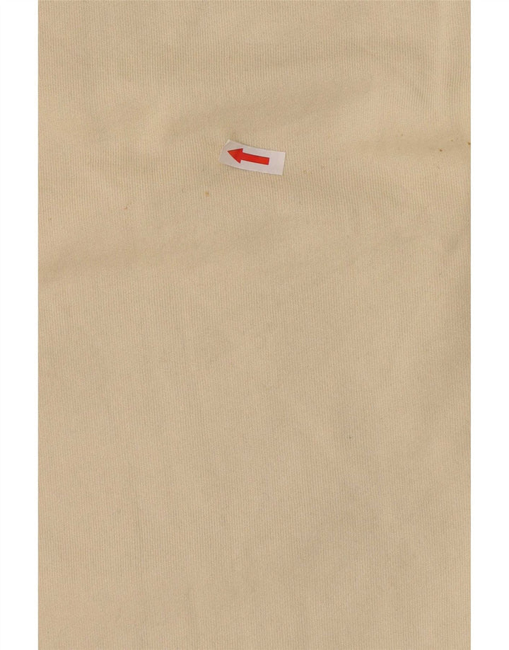 Felpa grafica da uomo Foxhound maglione medio cotone color bianco sporco